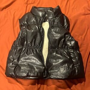 NWOT Faux leather vest